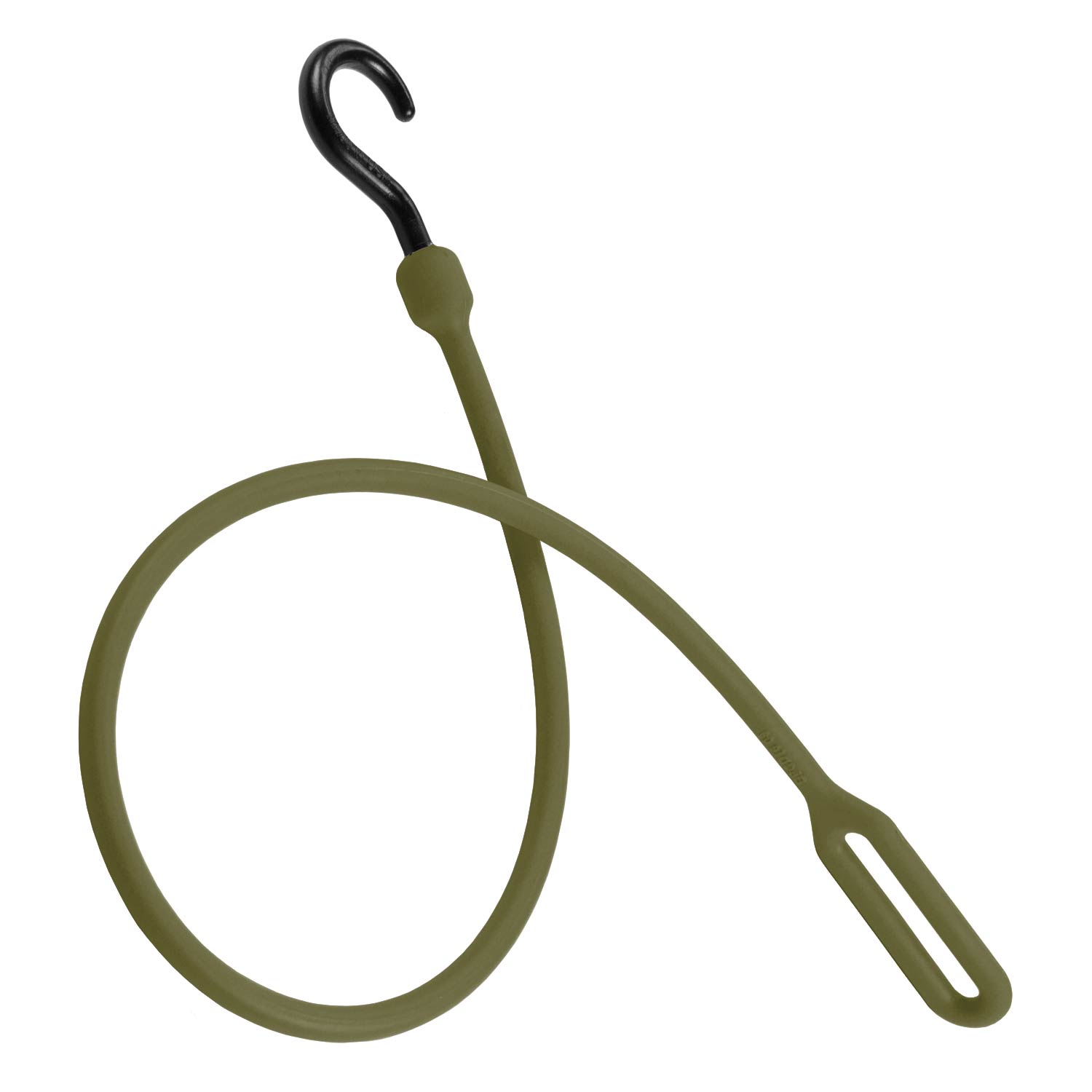 Military Green The Perfect Bungee 12-Inch Bungee Cord with Nylon Hooks 