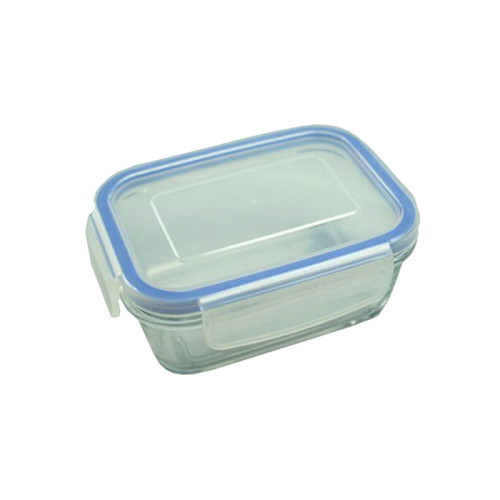 Komax Bioglass Rectangular Air & Water Tight Food Storage Container 820ml  (27.7 fl.oz.) - GetStorganized